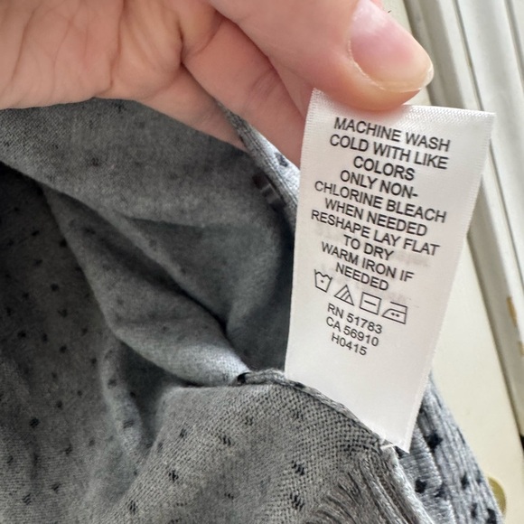 Gray Polka Dot Cardigan - Picture 4 of 7